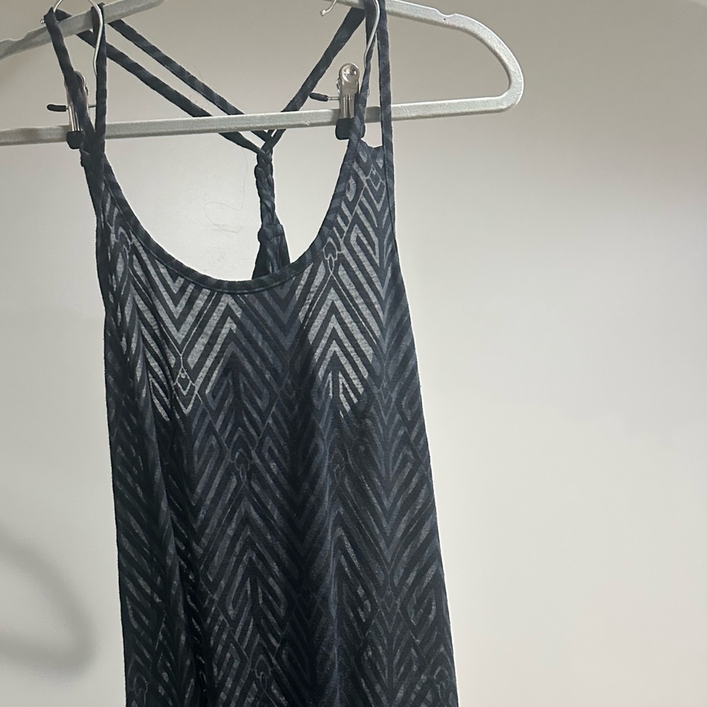 Elegant Black Chevron Pattern Dress
